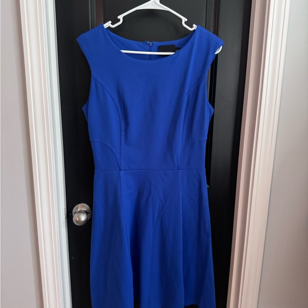 Cynthia Rowley Sleeveless A-Line Dress - Cobalt Blue